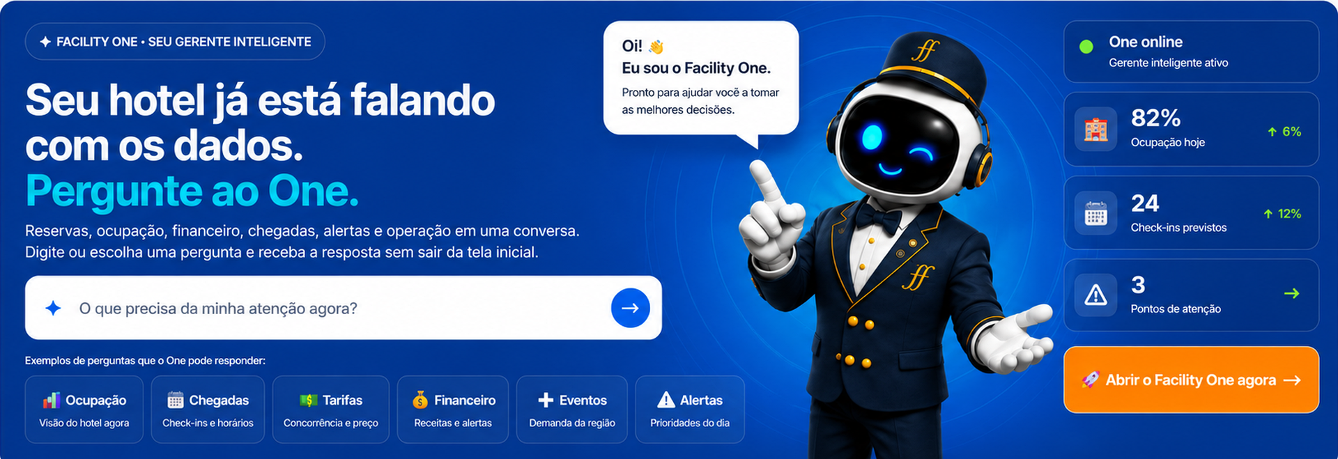 Facility ONE — Seu gerente inteligente