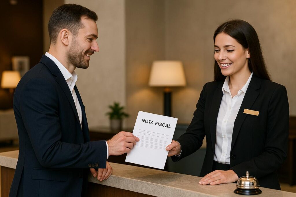 Emissão de Nota Fiscal para hóspedes (Hotelaria) (capa)
