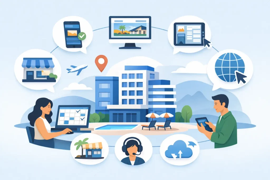 Como organizar reservas multicanal no hotel