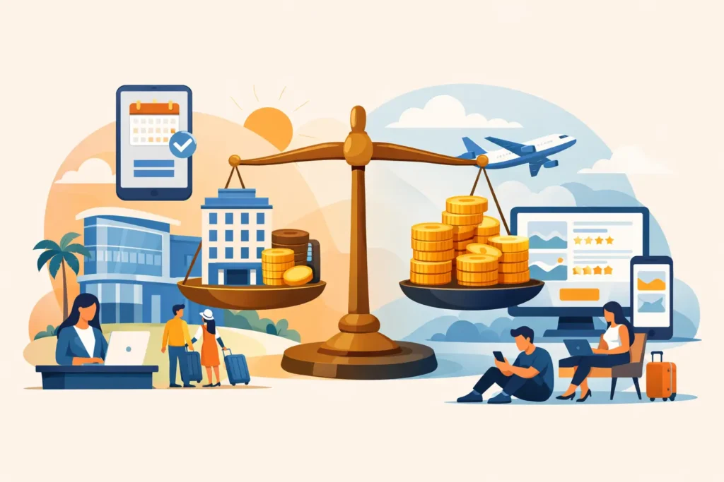 Reserva direta ou OTA: o que dá mais lucro?