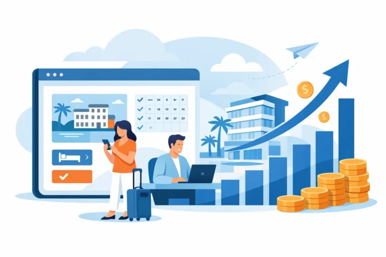 Site para hotel com reservas que vende mais