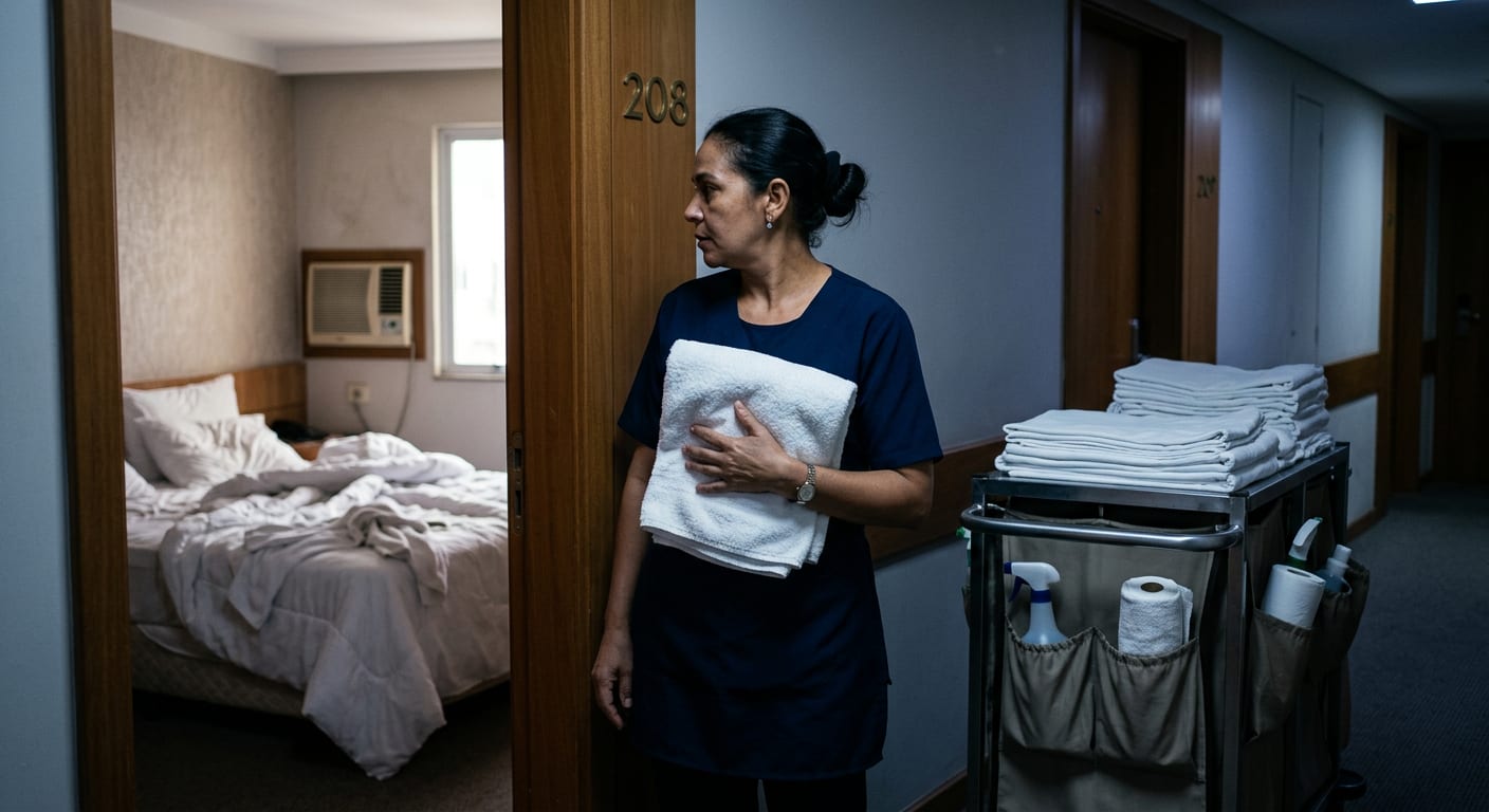 Limpeza e manutenção sem controle de status do apartamento